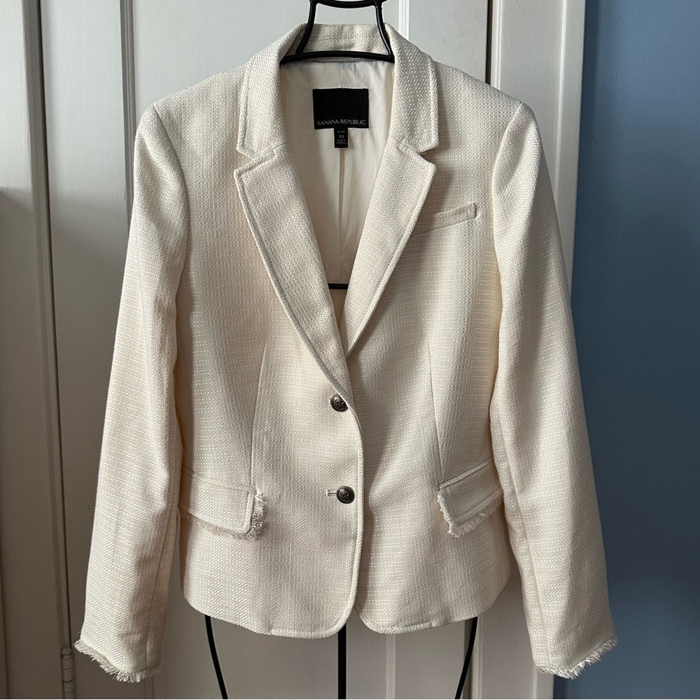 Banana Republic Fringe Trim Jacket